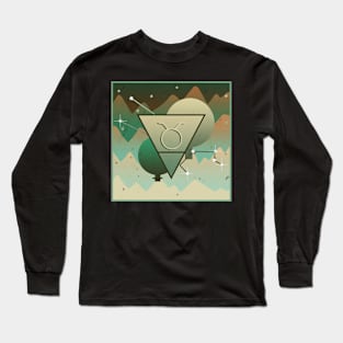 Taurus Zodiac Sign Long Sleeve T-Shirt